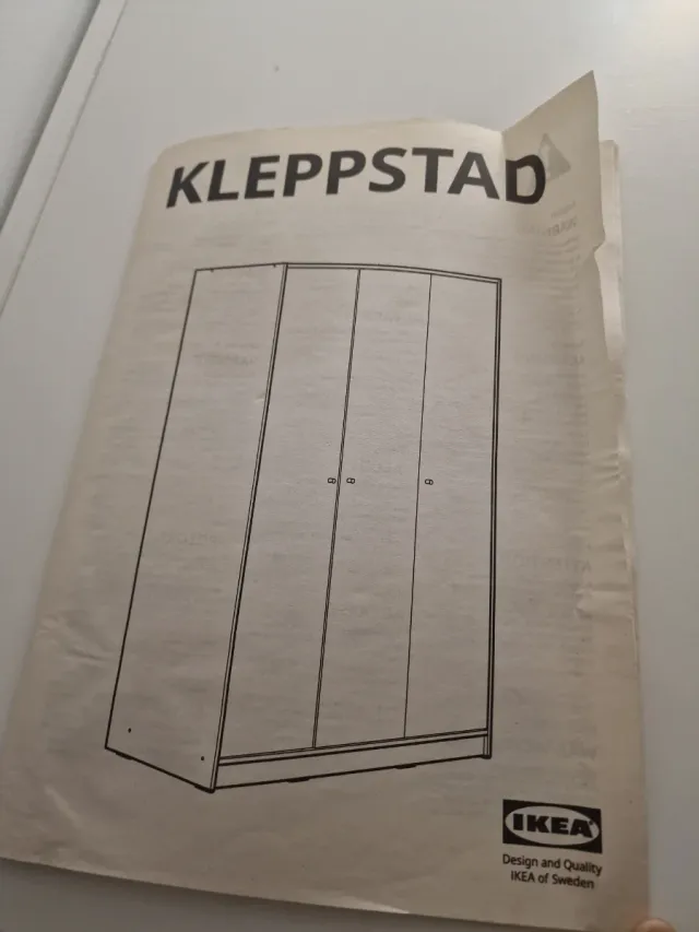 Guardaroba Ikea Kleppstad Bianco