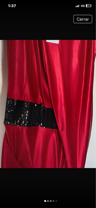 Vestido Amaya Arzuaga Rojo con Negro