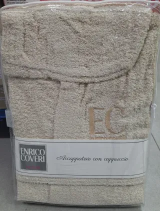 Accappatoio Enrico Coveri XL/XXL Beige Cotone