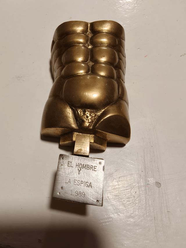 Escultura Berrocal Bronce Dorado