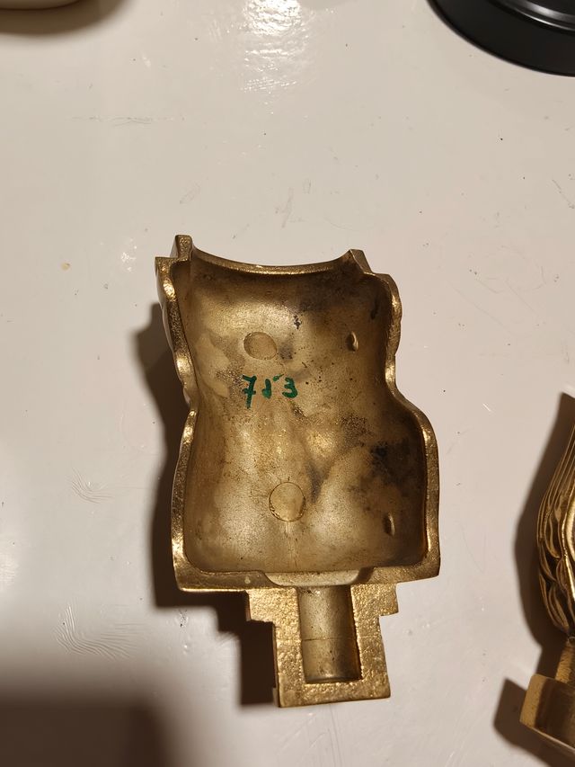 Escultura Berrocal Bronce Dorado