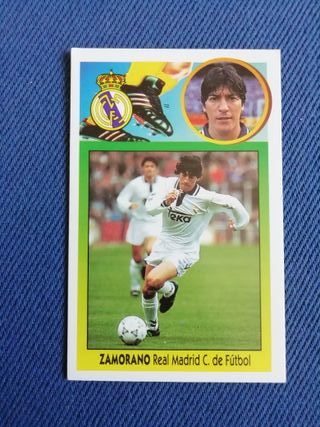 Cromo Futbol Zamorano Real Madrid