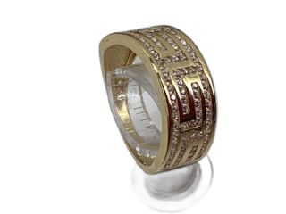 anillo oro 18k con piedra con circonita