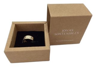 anillo oro 18k con piedra con circonita