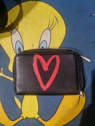 Conjunto Desigual: Mochila y Cartera Corazón