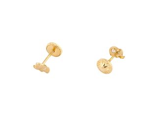 pendientes oro 18k con piedra