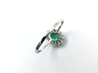 anillo oro 18k con piedra con circonita t. 20 (19,1 mm)