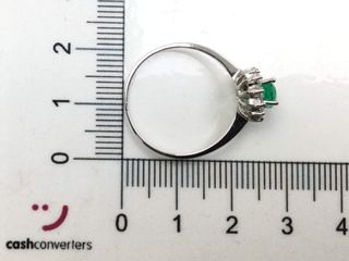 anillo oro 18k con piedra con circonita t. 20 (19,1 mm)