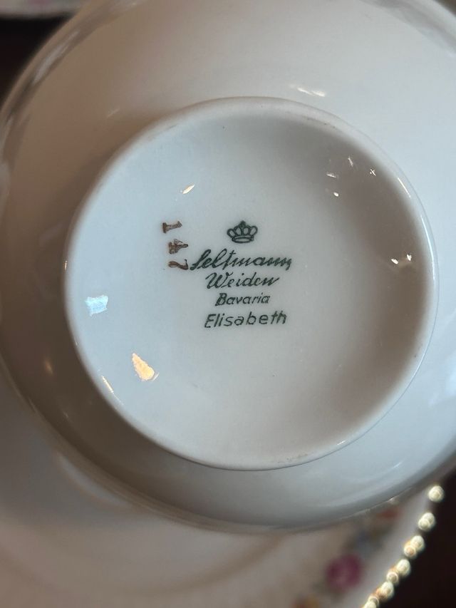 Set 12 Tazze da Colazione in Porcellana