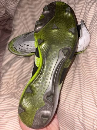 Botas Adidas Predator Blancas Verdes talla 46