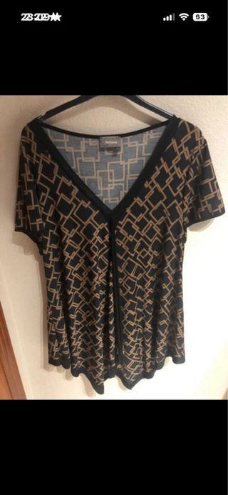 Camiseta marrón y negra Talla 54