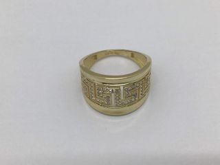 anillo oro 18k con piedra con circonita
