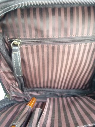 Bolso bandolera Rosme piel marrón