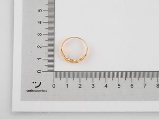 anillo oro 18k con piedra con circonita