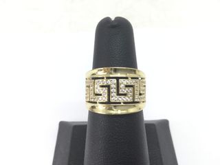 anillo oro 18k con piedra con circonita