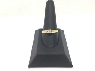 anillo oro 18k con piedra con circonita