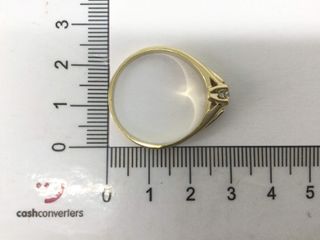 anillo oro 18k con piedra con circonita