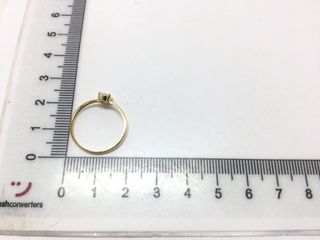 sortija oro 18k con piedra con diamante de laboratorio