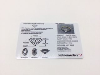 sortija oro 18k con piedra con diamante de laboratorio