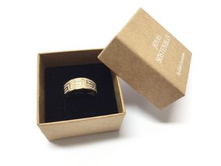 anillo oro 18k con piedra con circonita