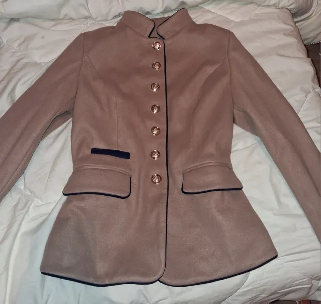 Chaqueta militar café talla S