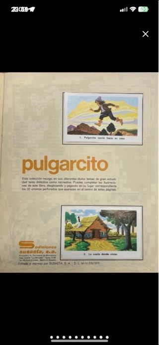 Álbum Cromos Pulgarcito Colección Trébol 70s