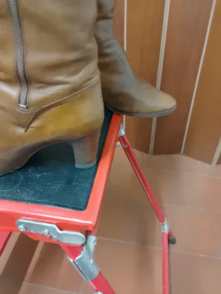 Stivali in vera pelle con cerniera