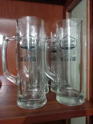 Jarras Estrella Galicia de Cristal 6 unidades