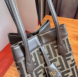 Borsa Fendi pieghevole Beige/Marrone