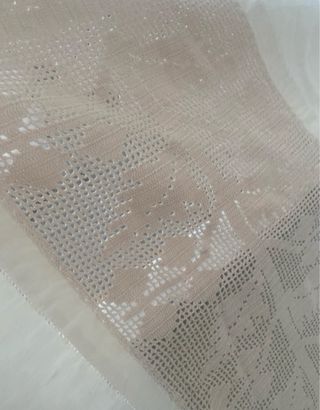 Copriletto antico lino ricamato