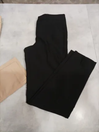 Set pantaloni donna taglia 32 beige/nero