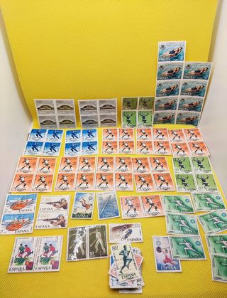 ✅Lote Sellos Antiguos de Deportes