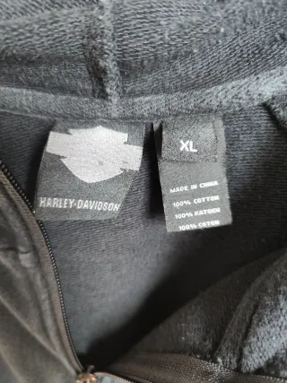 Felpa Harley Davidson Nera Garzata