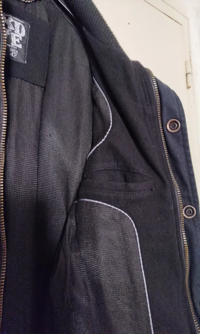 Chaqueta de paño negra Talla 42