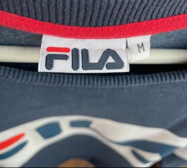 Sudadera Fila Azul y Blanca