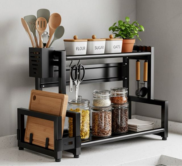 Organizador de Especias con Soporte para Cuchillos