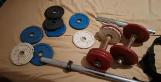 Pesas y Barra Gimnasio