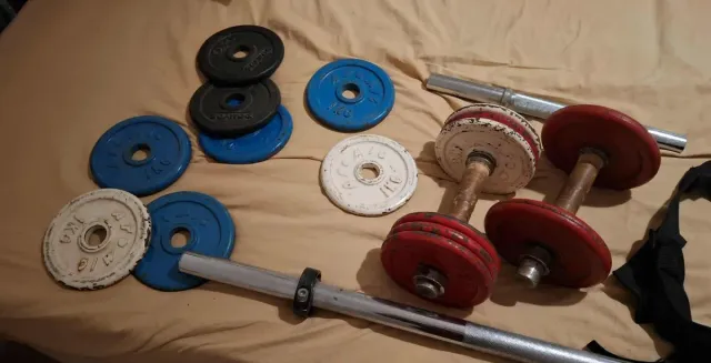 Pesas y Barra Gimnasio