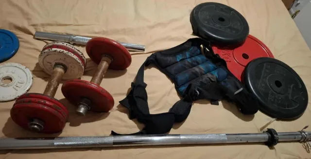 Pesas y Barra Gimnasio