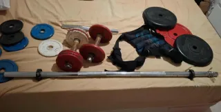 Pesas y Barra Gimnasio