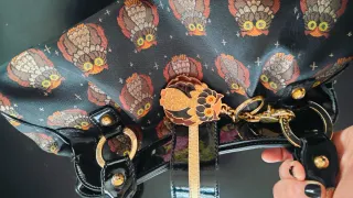 Borsa Braccialini tema gufi