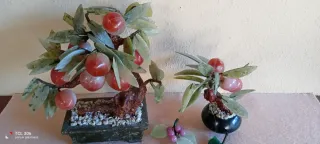Set bonsai e grappoli in pietra