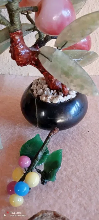 Set bonsai e grappoli in pietra