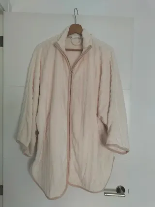 Bata polar mujer beige talla única