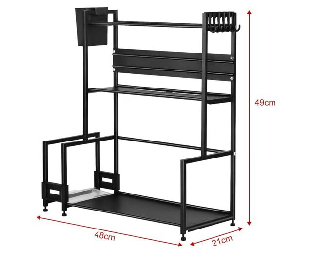 Estantería Organizadora de Cocina de 3 Niveles