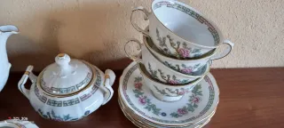 Servizio da thè completo porcellana decorata