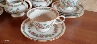 Servizio da thè completo porcellana decorata