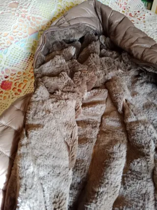 Abrigo reversible marrón XXXL