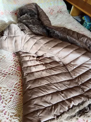 Abrigo reversible marrón XXXL