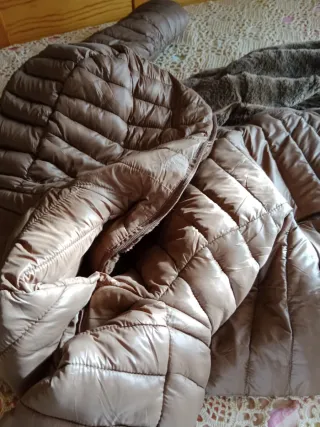 Abrigo reversible marrón XXXL